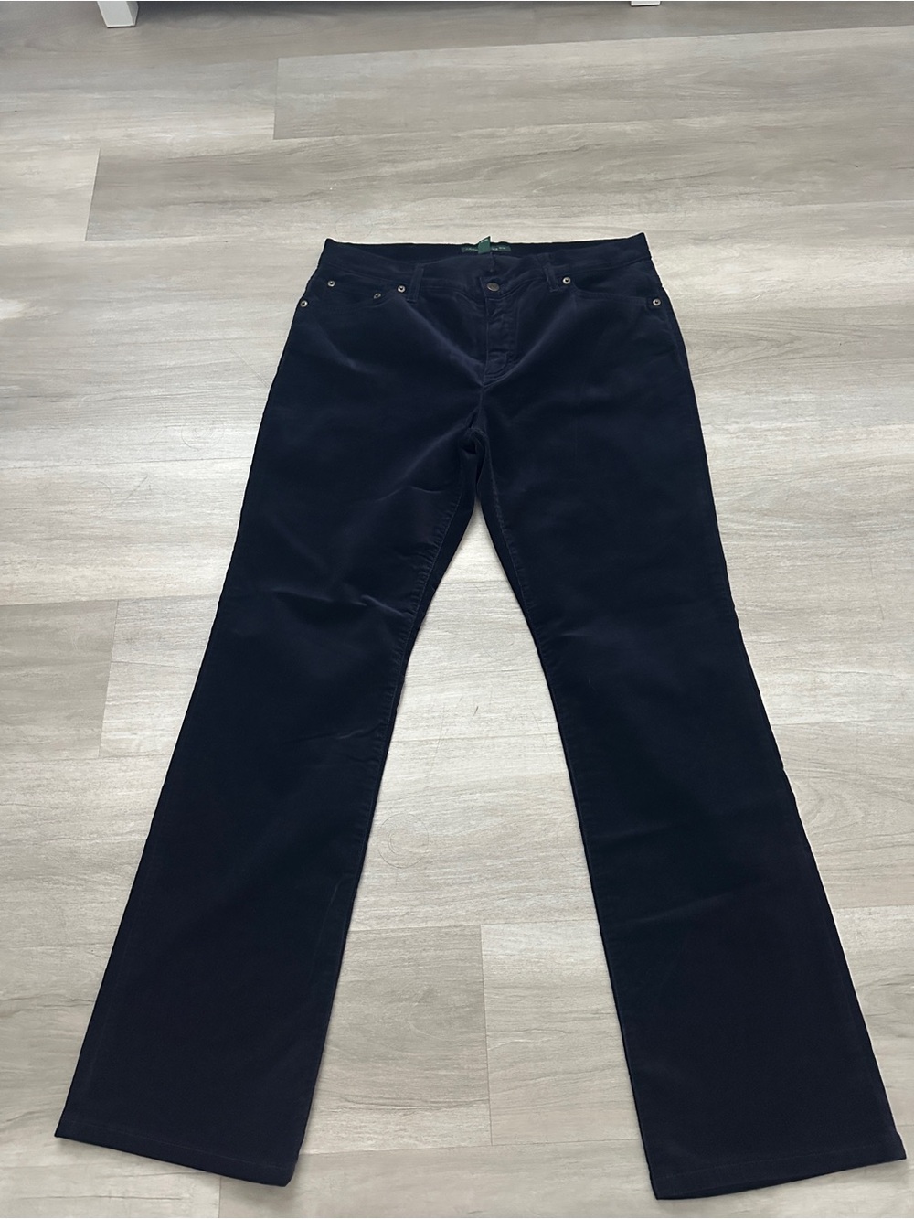 Ralph Lauren Navy Blue Flare Wide-Leg Jeans